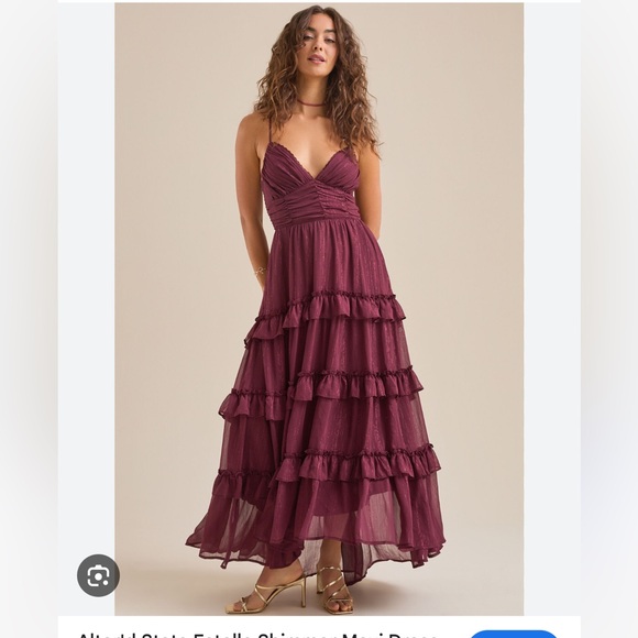 ALTAR’D STATE Estelle Shimmer dress - Picture 1 of 3